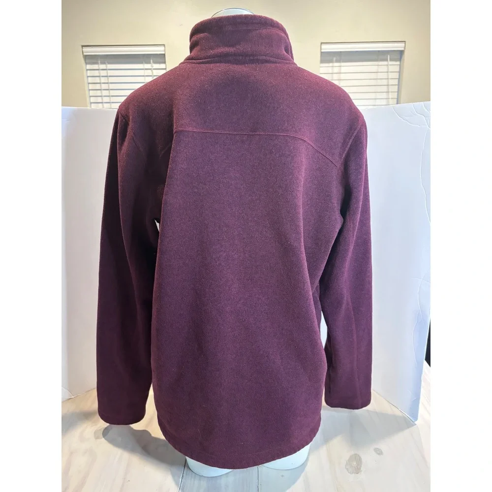The North Face Mens Gordon Lyons 1/4 Zip Fleece Pullover Burgundy Red NF0A2SUX L